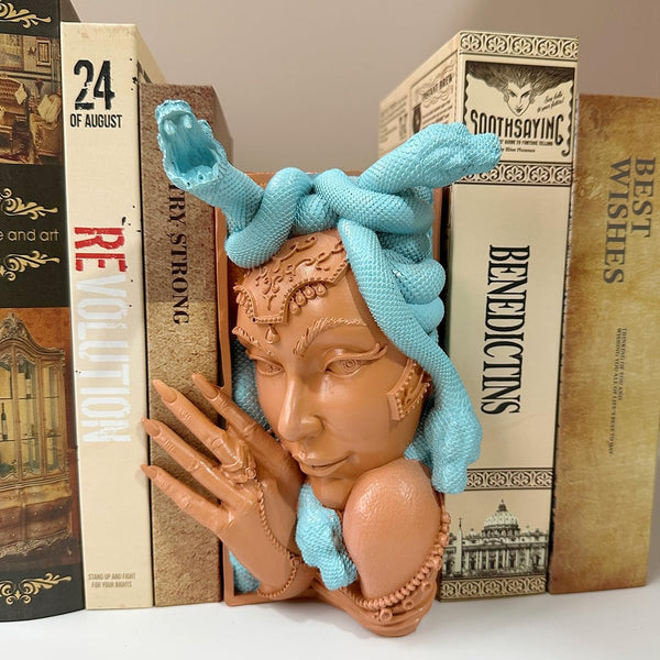 Medusa Head Book Nook Decorative Bookends